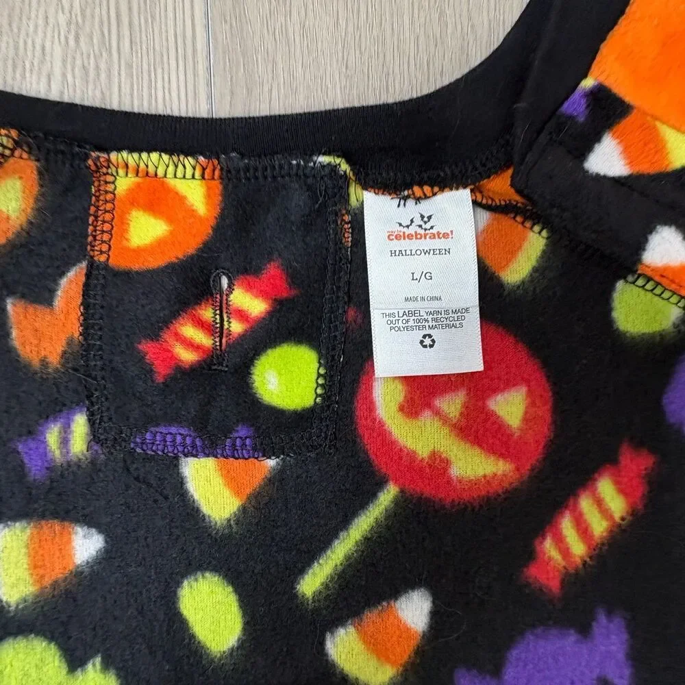 Halloween Dog Clothes Lot 2 Sweater Fleece Costume M L Candy Bad to Bone